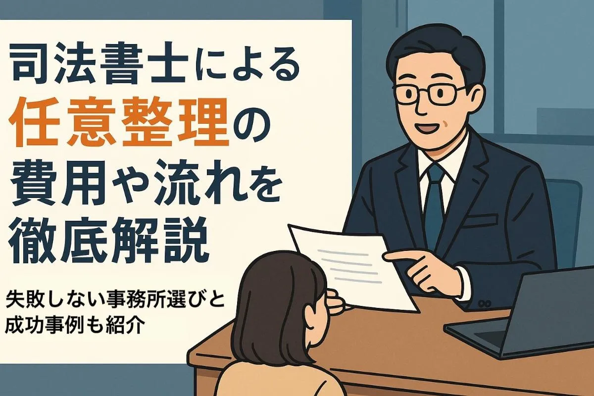 司法書士による任意整理の費用や流れを徹底解説｜失敗しない事務所選びと成功事例も紹介