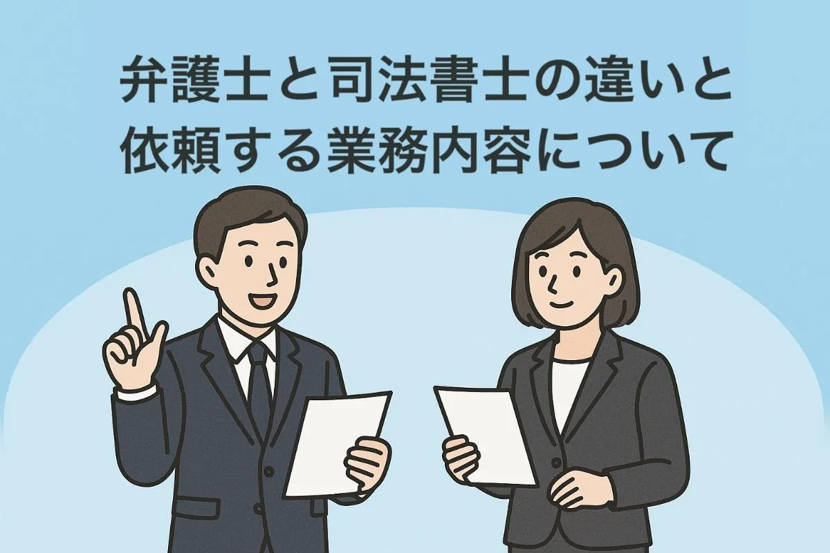 弁護士と司法書士の違いと依頼する業務内容について