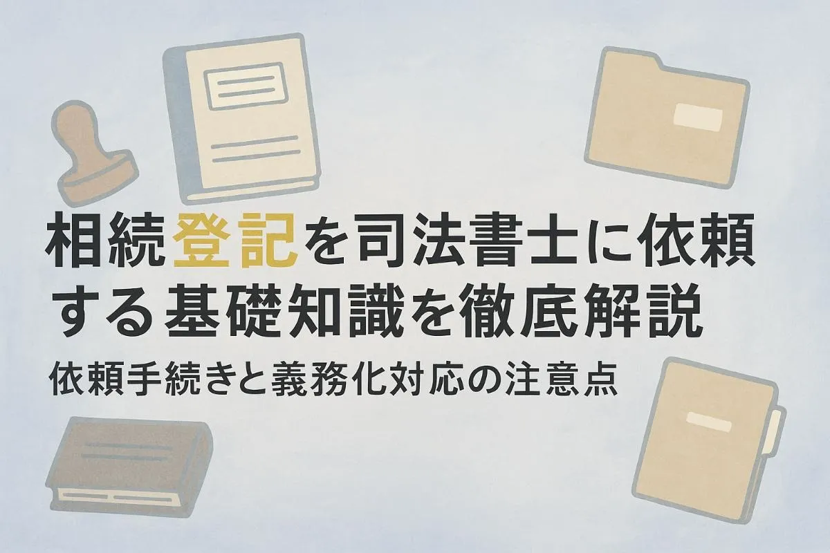 相続登記を司法書士に依頼する基礎知識を徹底解説｜依頼手続きと義務化対応の注意点