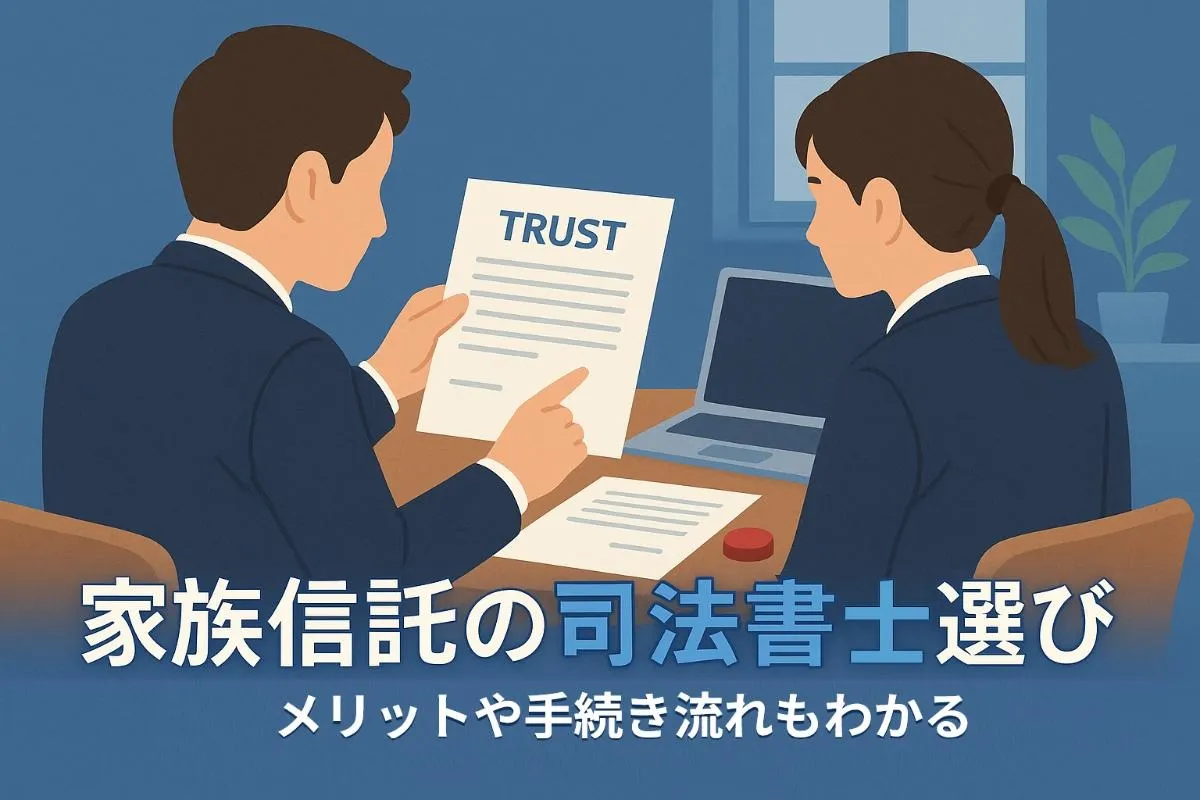 家族信託の司法書士の選び方を徹底解説｜メリットや手続き流れもわかる