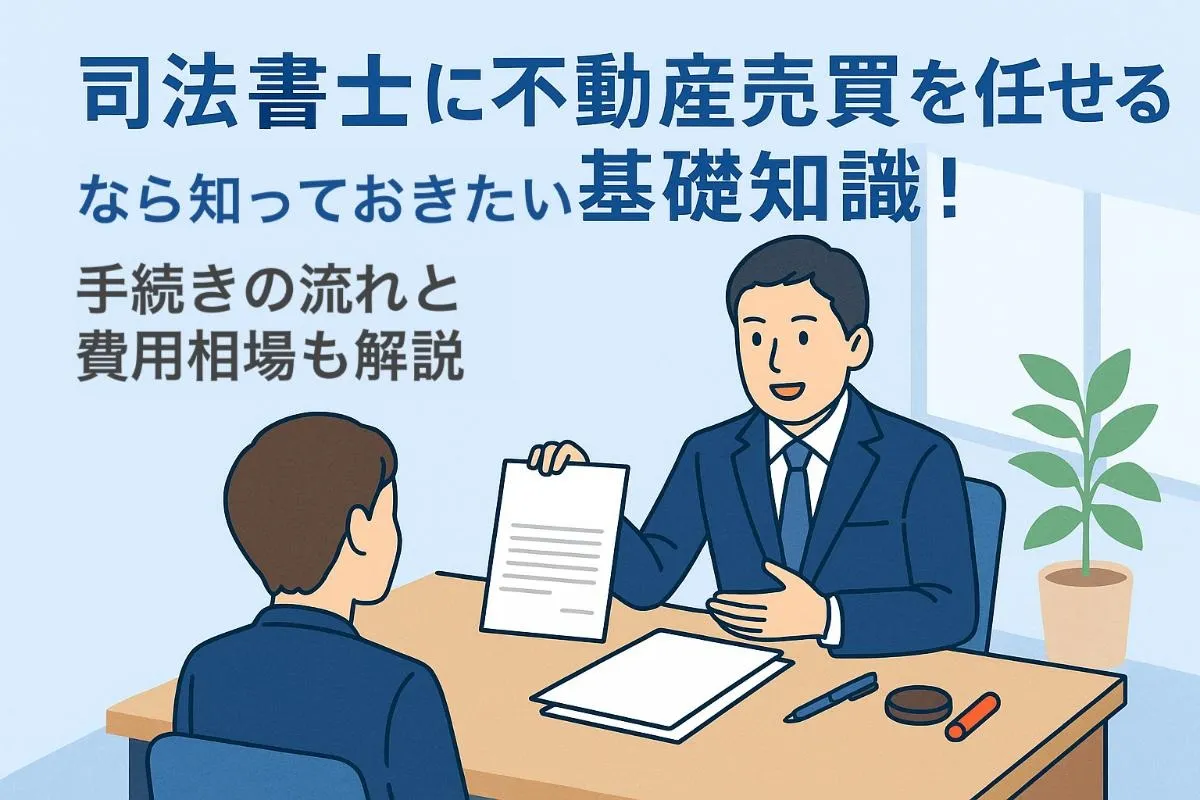 司法書士に不動産売買を任せるなら知っておきたい基礎知識！手続きの流れと費用相場も解説！