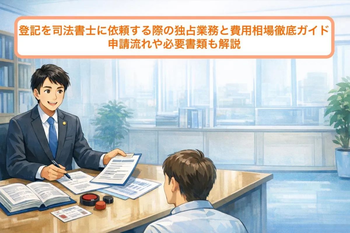 登記を司法書士に依頼する際の独占業務と費用相場徹底ガイド｜申請流れや必要書類も解説