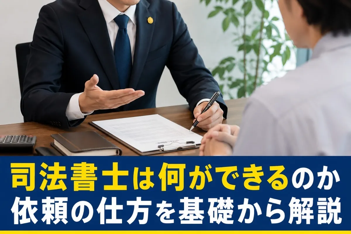 司法書士は何ができるのか依頼の仕方を基礎から解説