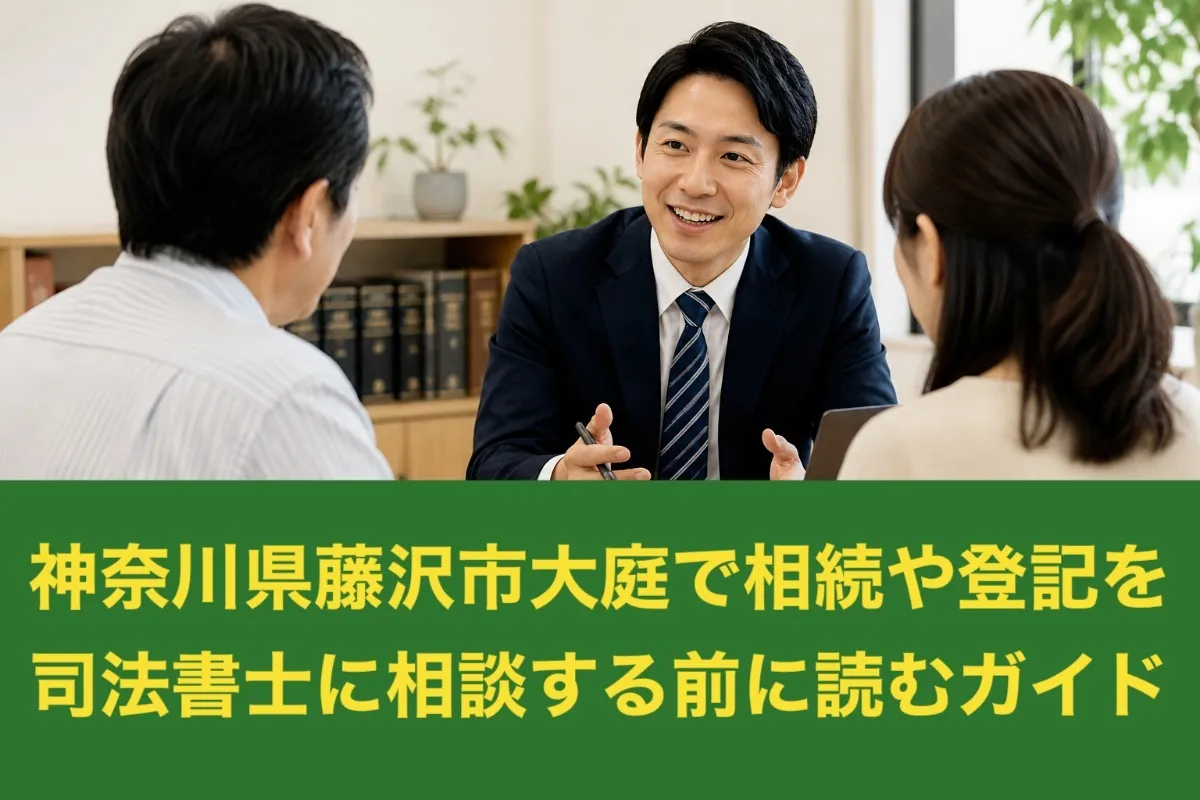 神奈川県藤沢市大庭で相続や登記を司法書士に相談する前に読むガイド